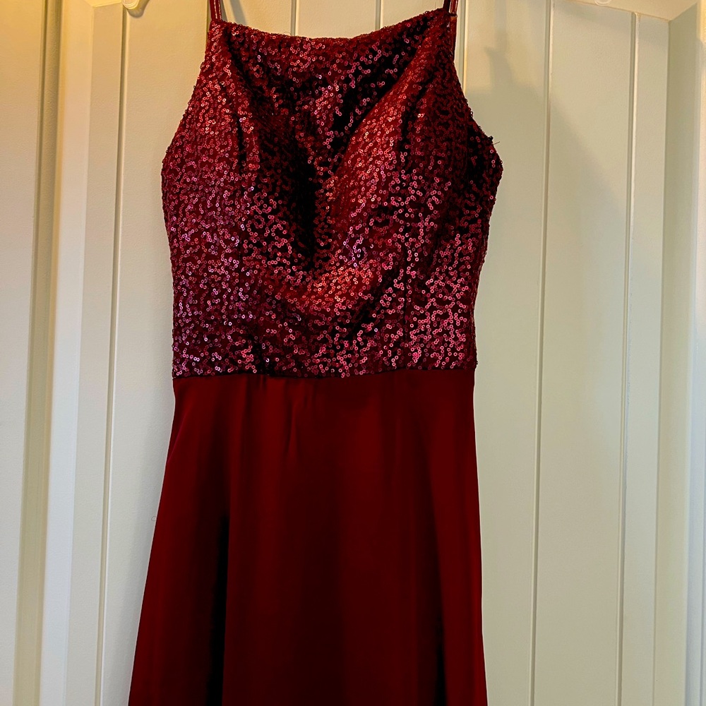 Kennedy Blue long dress in Burgundy